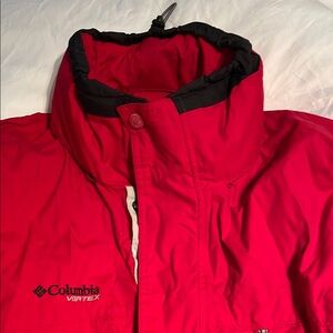 Columbia Vortex Kids Red Raincoat